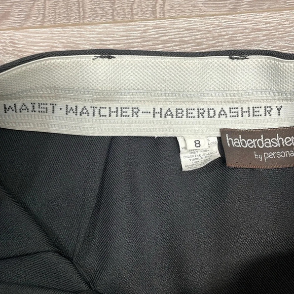 Vintage Haberdashery by Personal Black Waist Watcher Skirt 8 - Picture 14 of 16